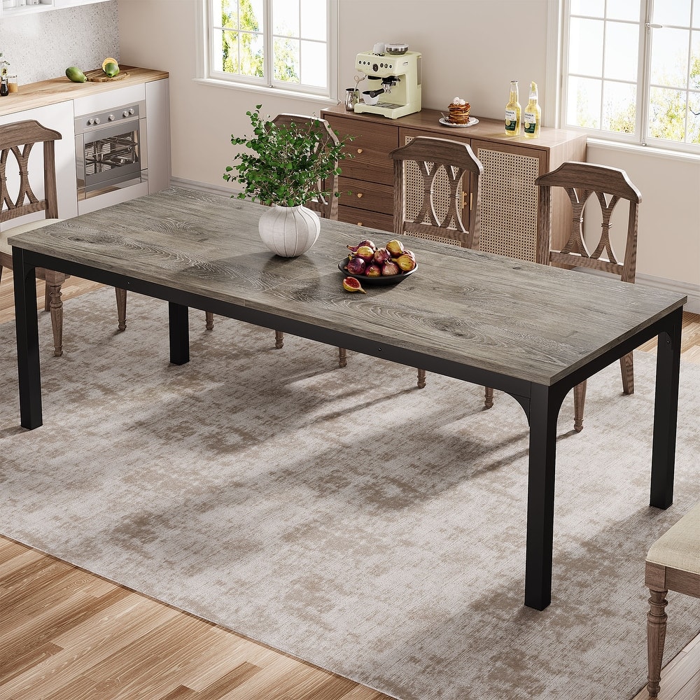 Dining Table for 6-8 Person, 78 inch Long Rectangular Kitchen Dining Table