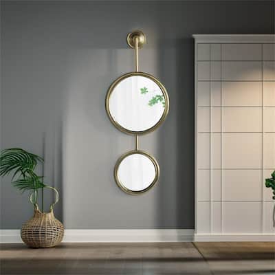 2 Circle Mirrors for Wall Decor