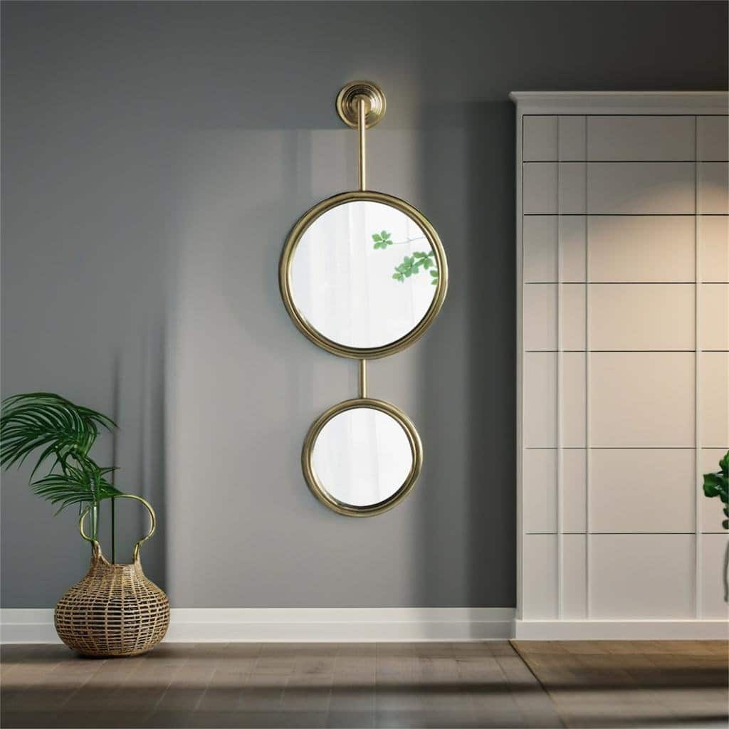 2 Circle Mirrors for Wall Decor