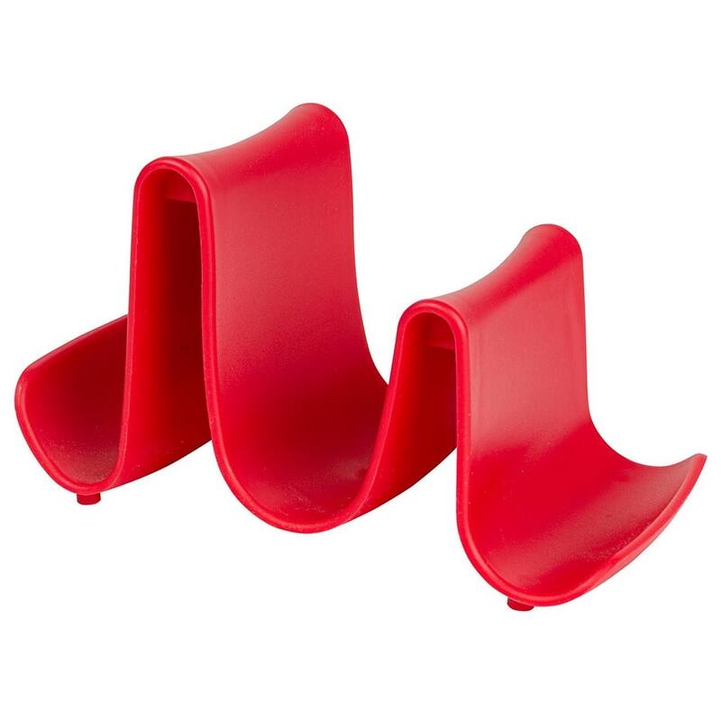 Hutzler Compact Pot Lid Stand and Spoon Rest, Space Saving Design