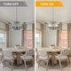 preview thumbnail 16 of 17, Bella Depot Industrial Black Metal Cage Dimmable Chandelier 70-Inch Adjustable Pendant Light for Kitchen Island, Hallway - 20"