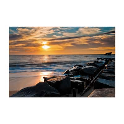 Cape May New Jersey SS Atlantus Shipwreck Sunset 03 Art Print/Poster