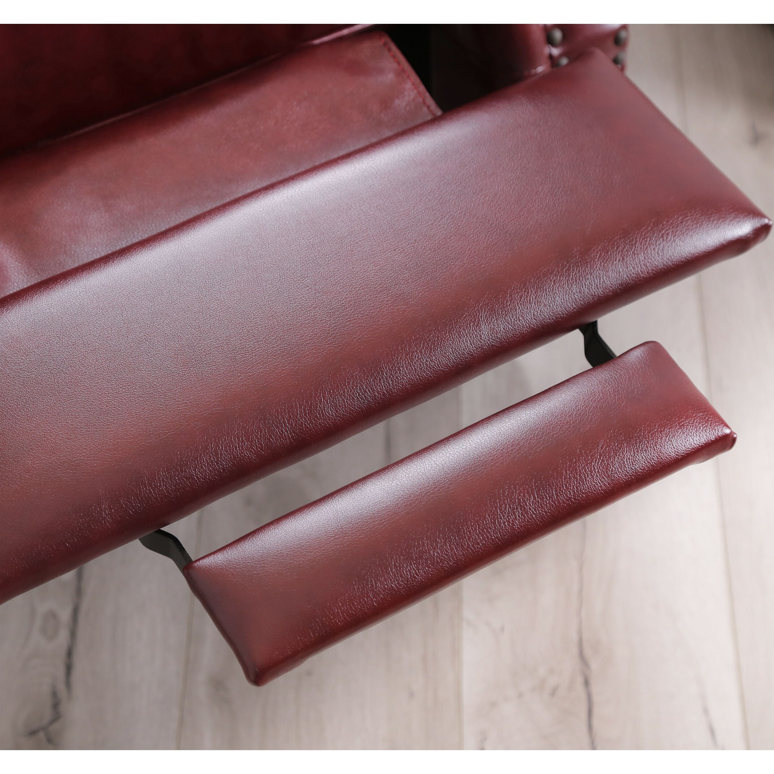 Abbyson Carla Bonded Leather Push back Recliner Bed Bath Beyond 9557850