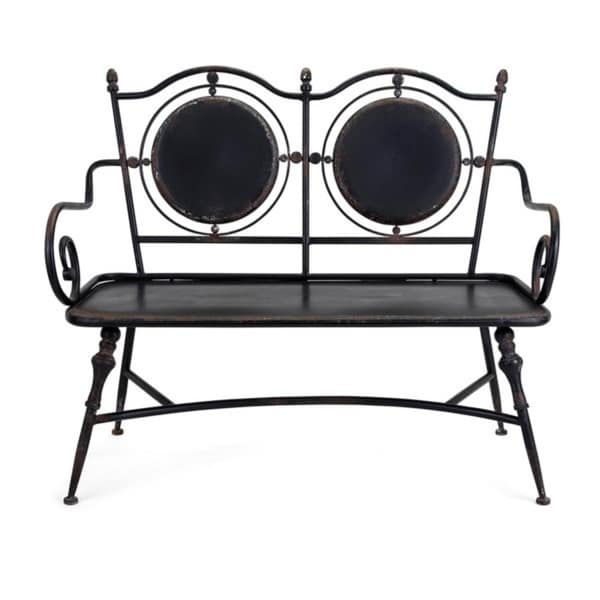 Shop 45.5" Distressed Black Finished Modern Style Indoor ...