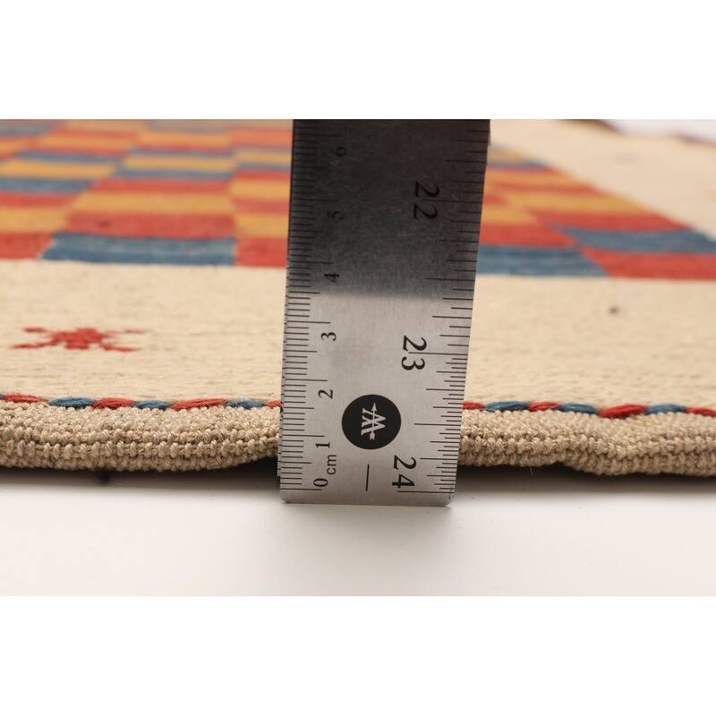 ECARPETGALLERY Flat-Weave Kashkuli Red Wool Tapestry Kilim - 6'4 x 6'7