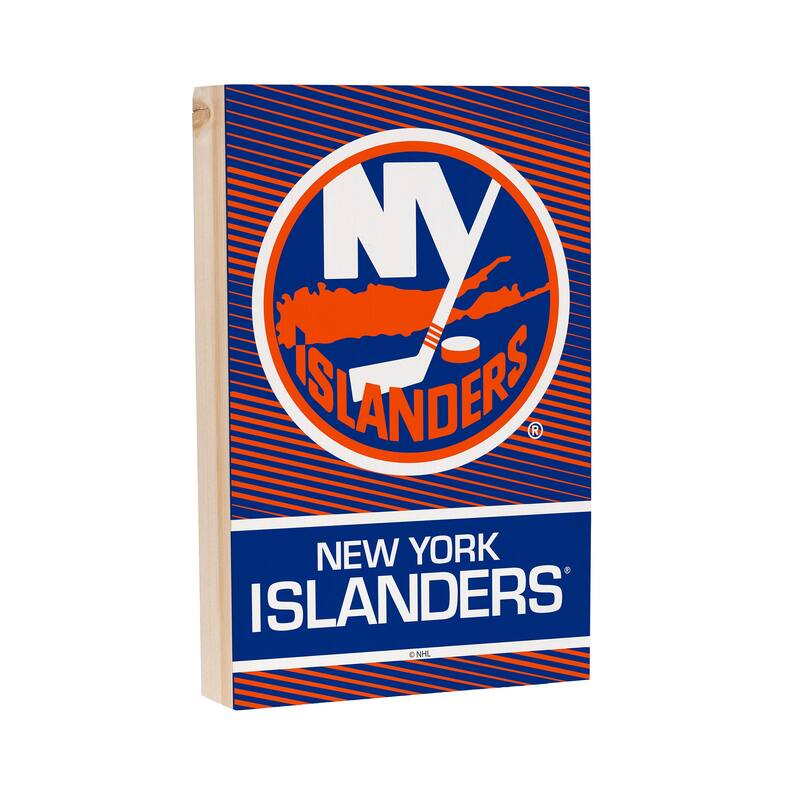 New York Islanders Wooden Tabletop Mantel Shelf Sign