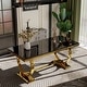preview thumbnail 8 of 6, Luxury Black and Gold Dining Room Table Set