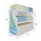 preview thumbnail 12 of 12, Fortune Candy House-Shaped Kids Storage Cabinet with Fabric Bins, Multi-Compartment Toy & Book Organizer, Vertical Design
