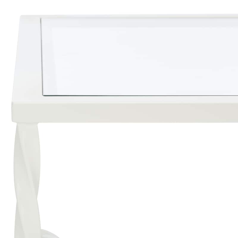 SAFAVIEH Couture Sedighe Glass Coffee Table - 40" W x 24" D x 18" H - 40"W x 24"D x 18"H
