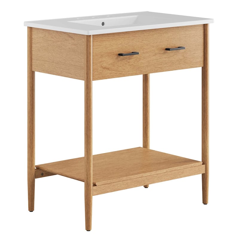Zaire 18"/24"/30"/36"/48" Bathroom Vanity with White Sink Top