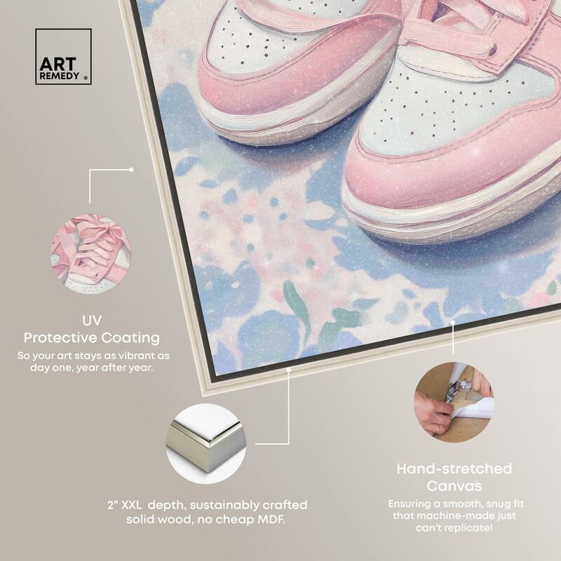 Gentle Ribbon Sneakers Canvas by Art Remedy