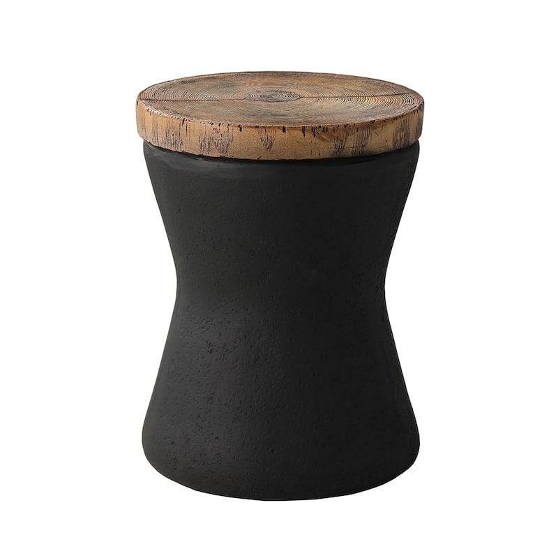 COSIEST Faux-Wood Top Side Table