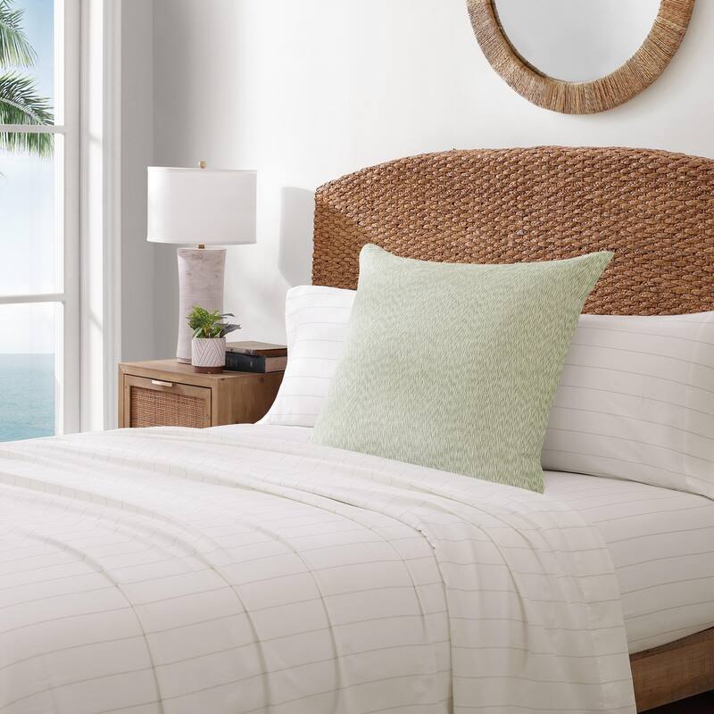 Tommy Bahama Palm Paradise Texture Green Euro Sham