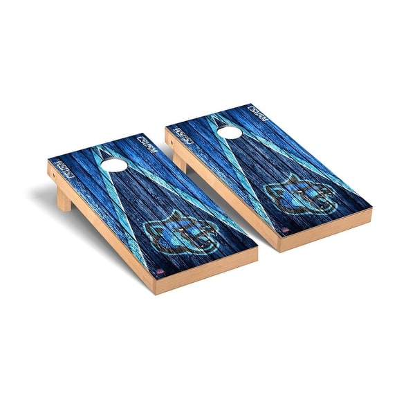 slide 2 of 5, Cal State San Marcos Cougars Triangle Cornhole Board Set