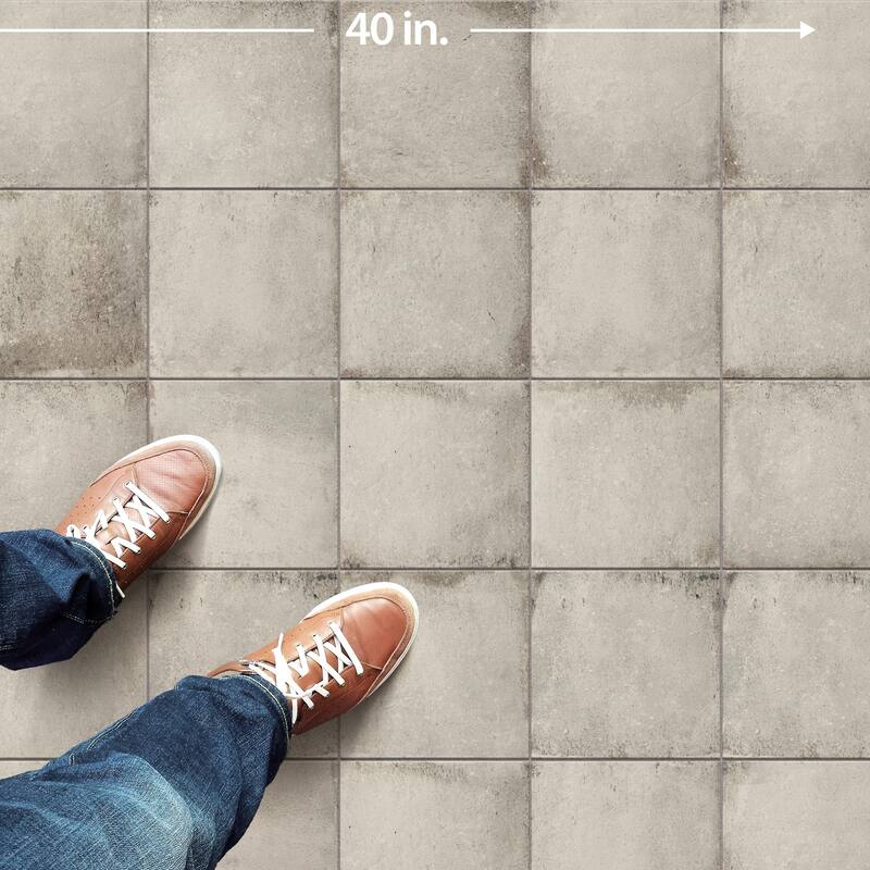 Merola Tile D'Anticatto Bianco 8-3/4" x 8-3/4" Porcelain Floor and Wall Tile