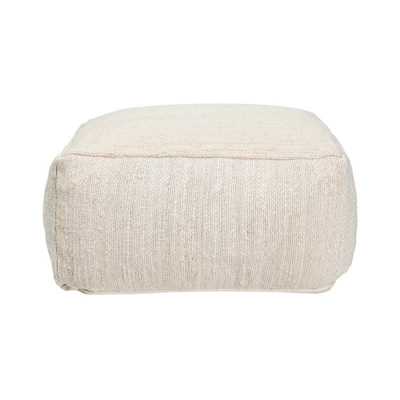 Villa by Classic Home Halter 22" Woven Jute Pouf