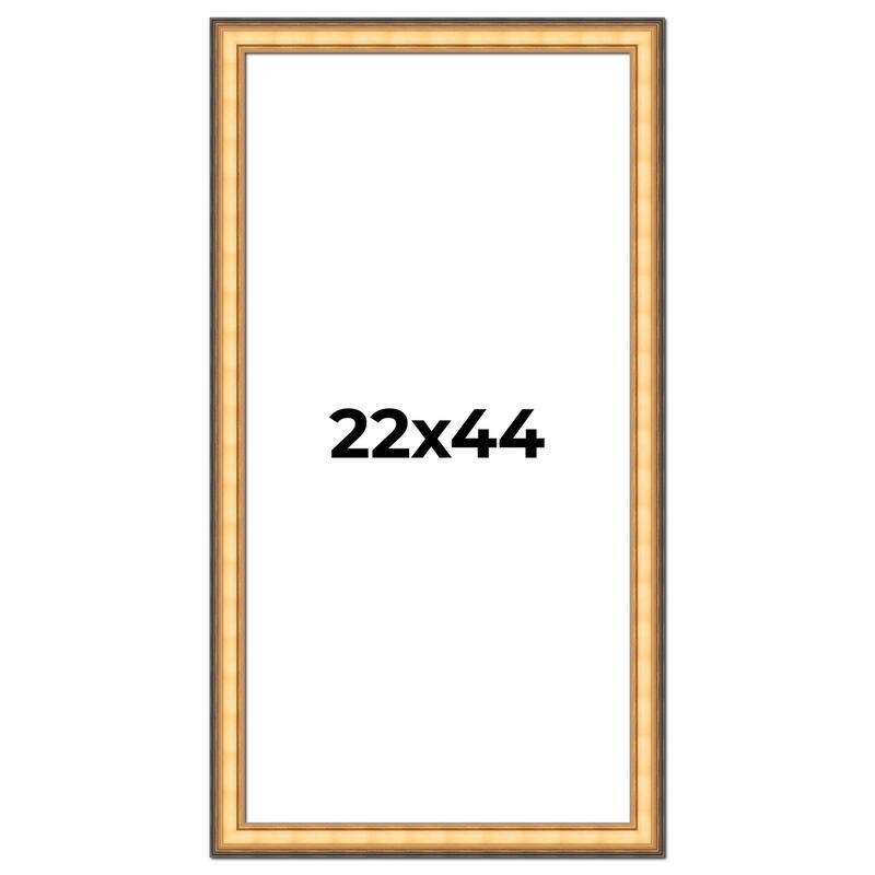 22x44 Frame Gold Plein Aire Solid Wood Picture Frame Width 2 Inches |