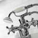 preview thumbnail 4 of 31, Kingston Brass Deck Mount Clawfoot Tub Faucet with Hand Shower