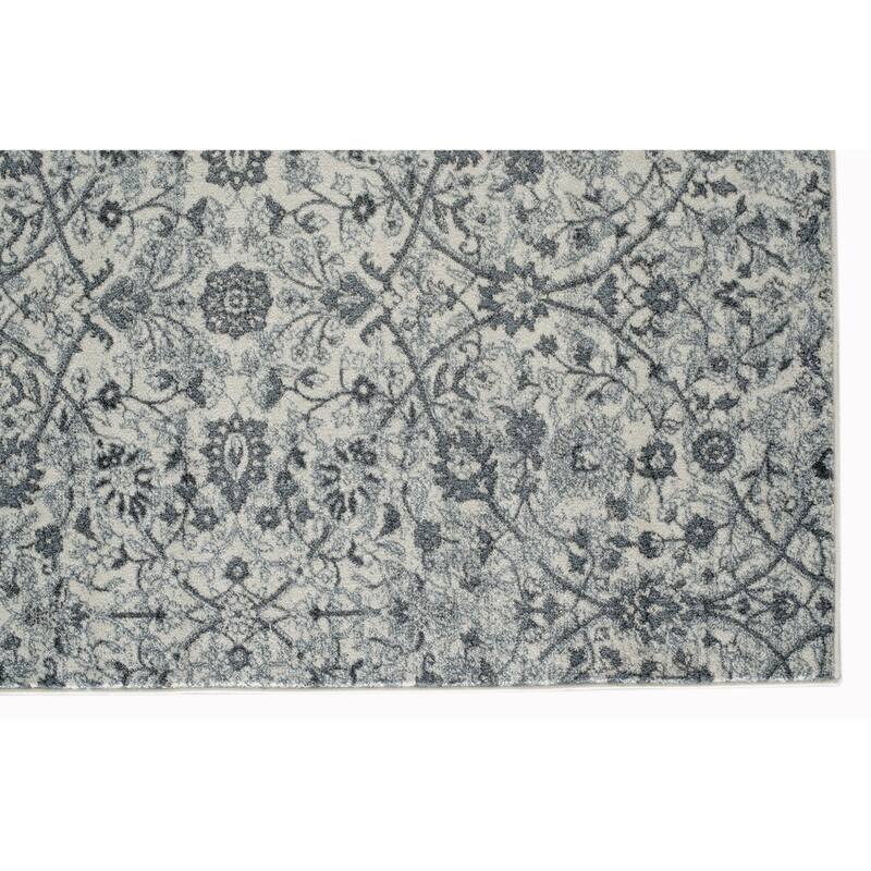 HomeRoots Floral Transitional Rectangle Area Rug