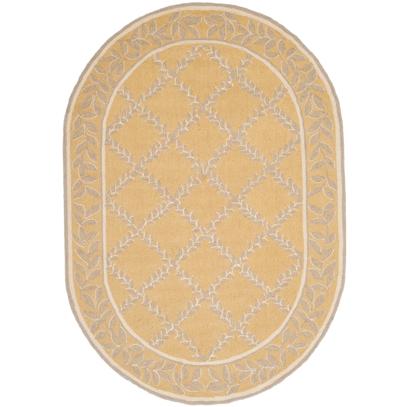 SAFAVIEH Handmade Chelsea Kimber Trellis French Country Wool Rug