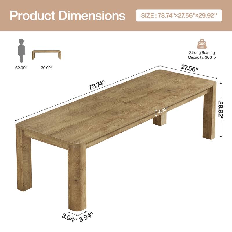 79 Inch Extra Long Desk, Two Person Computer Desk for Home Office