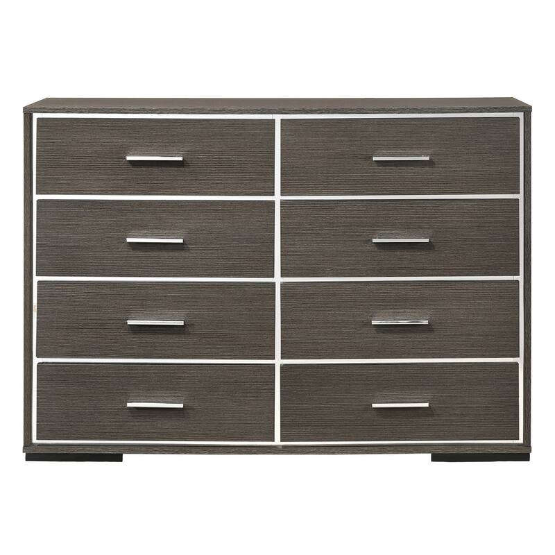 Belmont Grey Oak 8-drawer Double Dresser