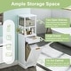 preview thumbnail 16 of 24, VECELO Tilt Out Laundry Hamper Cabinet with Laundry Baskets Hamper Bathroom Storage Cabinet Laundry Cabinet with Drawer