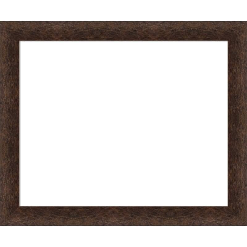 Amanti Art Warm Walnut Framed Dry Erase Magnetic Board