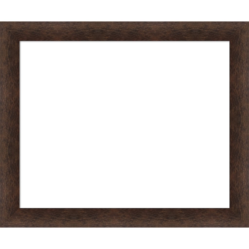 Amanti Art Warm Walnut Framed Dry Erase Magnetic Board