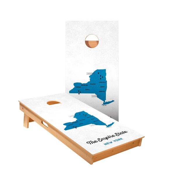 slide 2 of 5, Empire State Cornhole Boards NO Bags - Add Board Lights