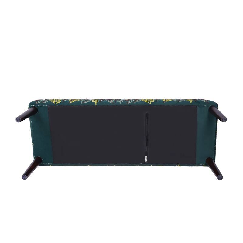 Nico Upholstered Accent Bench Indoor Entryway Bench by Sevita - 47" L x 16" W x 18" H