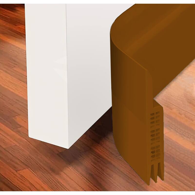 Door Draft Stopper Under Door Insulator Seal Draft, Noise, Insect & Dust Blocker - Brown