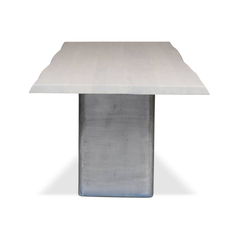 Urbia Brooks Solid Acacia Dining Table - Cast Slab Base