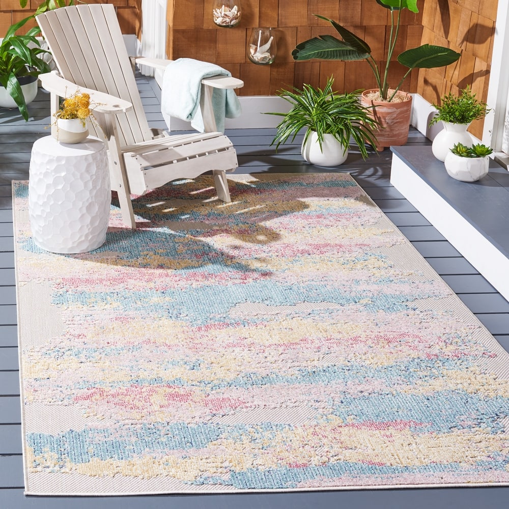 SAFAVIEH Cabana Chirine Indoor/ Outdoor Boho Rug