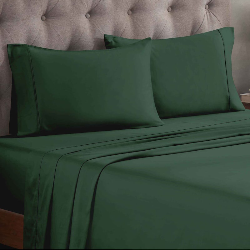Superior Egyptian Cotton 300 Thread Count Solid Bed Sheet Set