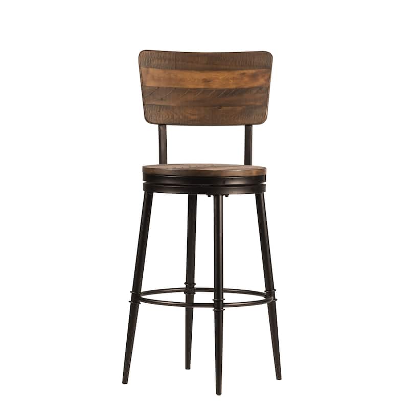 Hillsdale Furniture Jennings Wood and Metal Swivel Stool