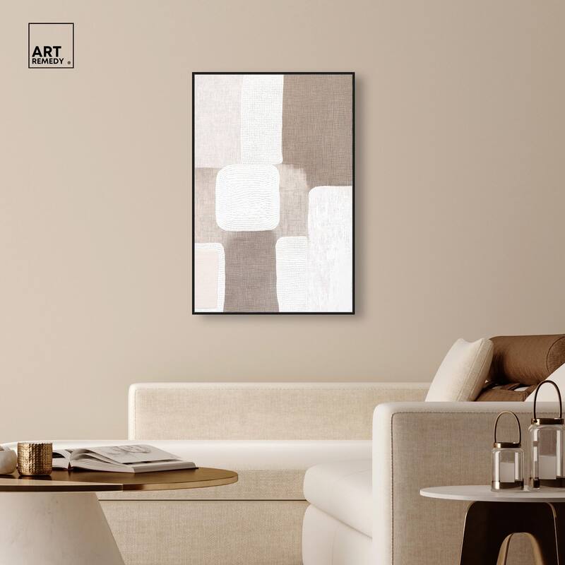 Stucco Squares I Canvas by Art Remedy