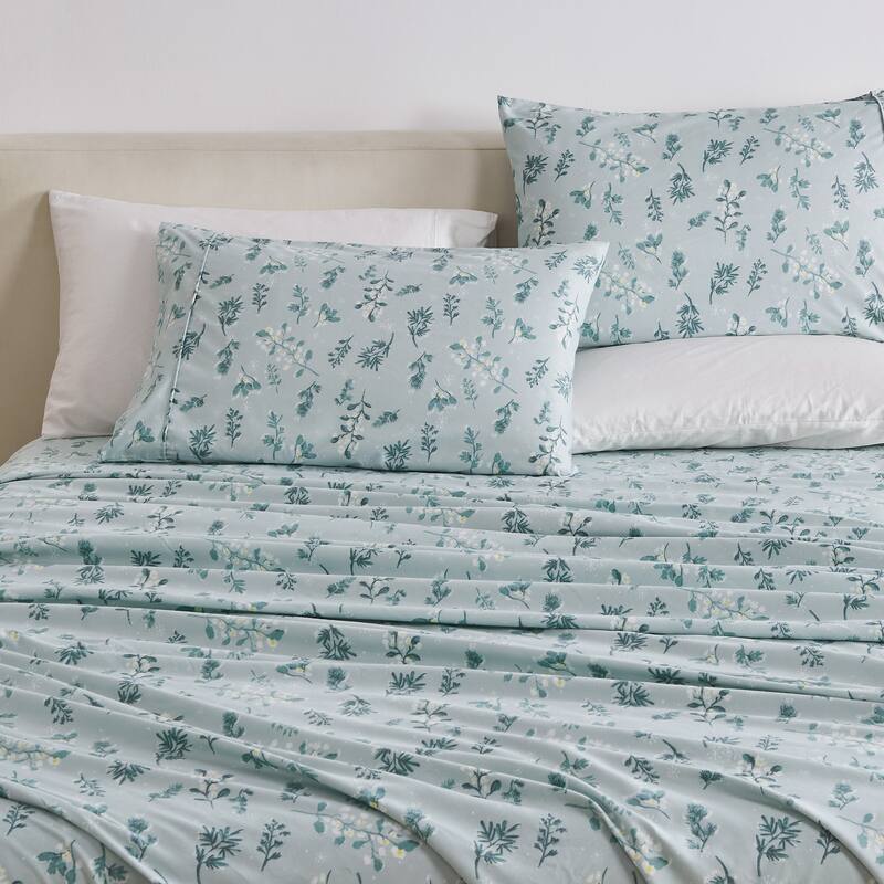 Linery & Co. Ultra-Soft Brushed Winter-Themed Microfiber Sheet Set