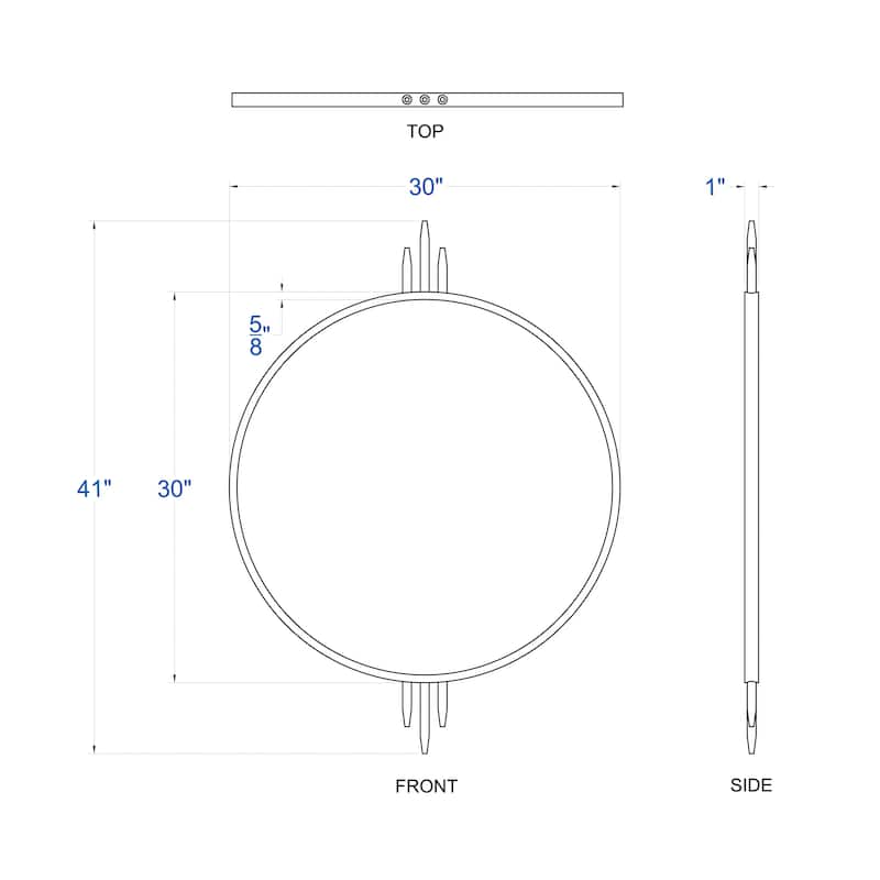Varaluz Propaganda Round Wall Mirror