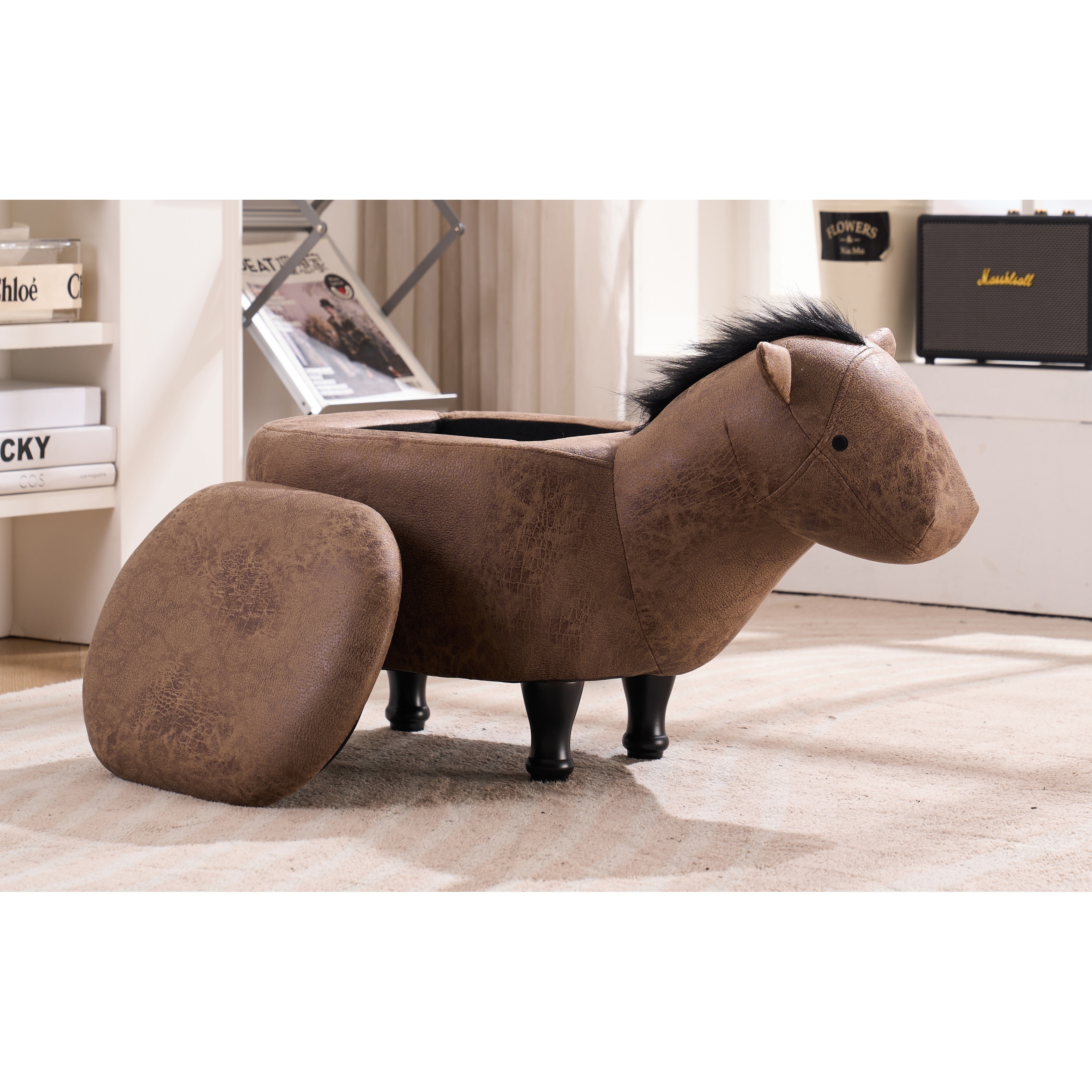 Home-2-Office-Kids-Horse-Animal-Storage-