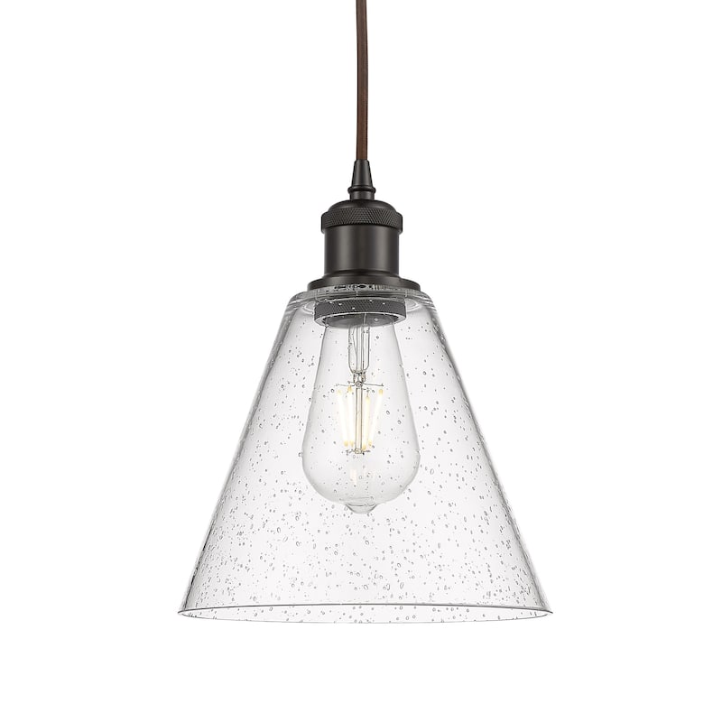 Innovations Lighting 516-1P-12-8 Berkshire Pendant Berkshire 8" Wide - Oil Rubbed Bronze / Seedy