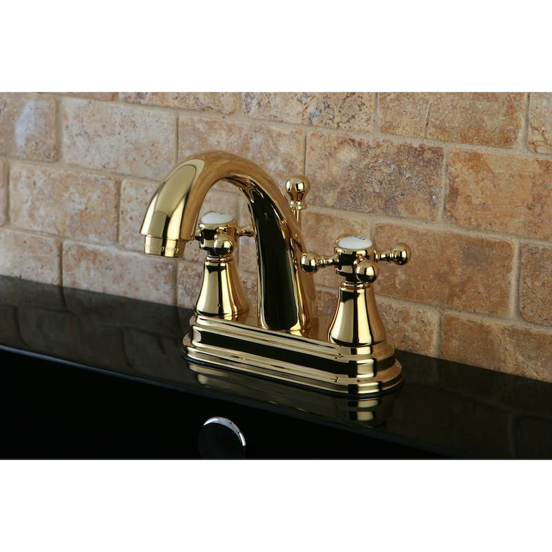 Kingston Brass English Vintage Centerset Bathroom Faucet with Brass