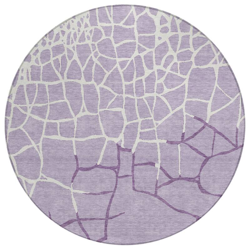 HomeRoots Abstract Transitional Rectangle Outdoor Rug