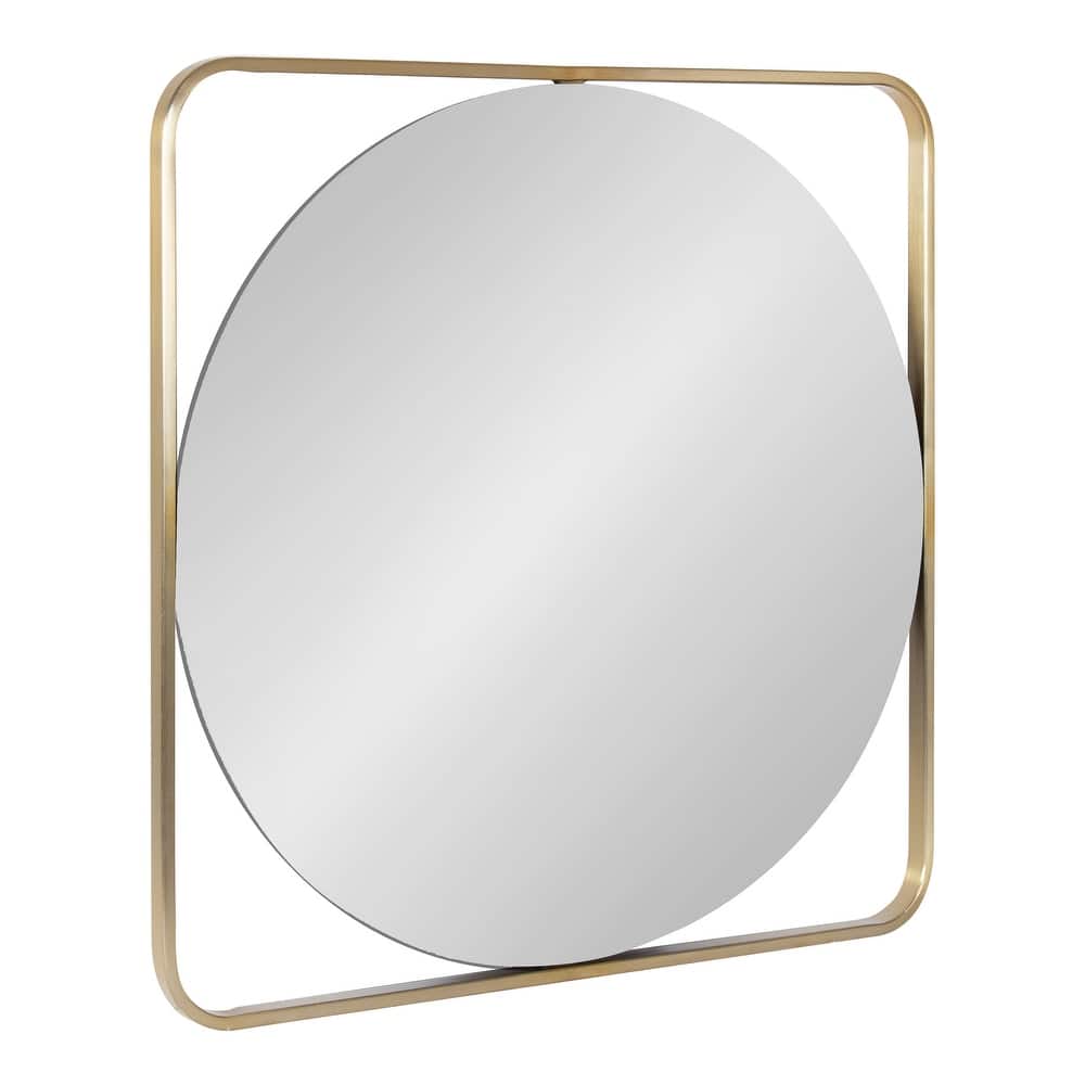 Kate and Laurel Nobles Radius Corner Framed Mirror