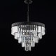 preview thumbnail 24 of 48, Gaines Crystal LED Chandelier, Polished Nickel/Clear by JONATHAN Y
