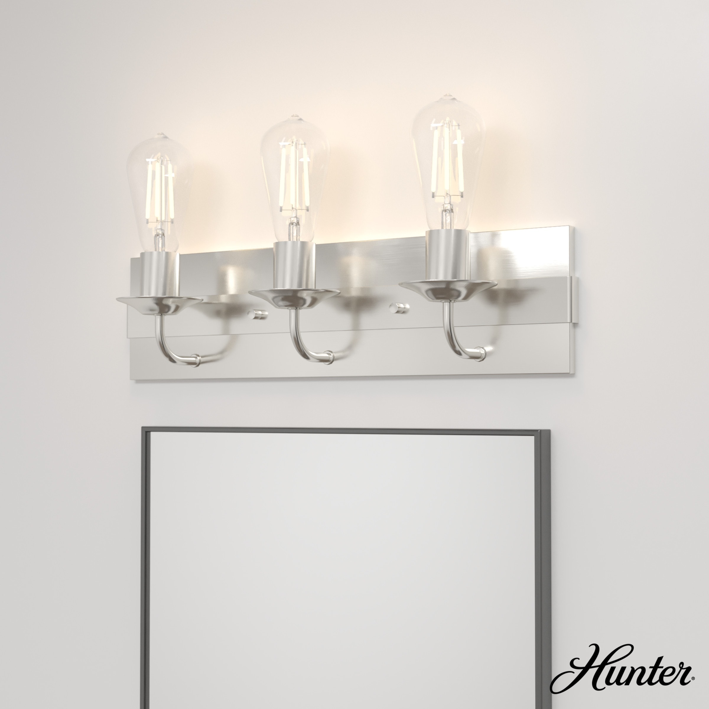 Hunter Perch Point Vanity Wall Light - Industrial, Modern Mountain, Rustic, Transitional - Damp Rated!