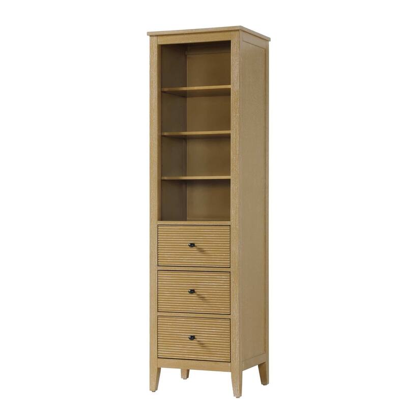 Kensington 16-28 Inch Open Shelving Bath Storage Cabinet