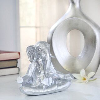 Sagebrook Home Serene Elephant Figurine - 8" x 4" x 6"