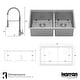 preview thumbnail 6 of 6, Karran 32" Undermount Double Bowl 60/40 Stainless Steel Workstation Sink