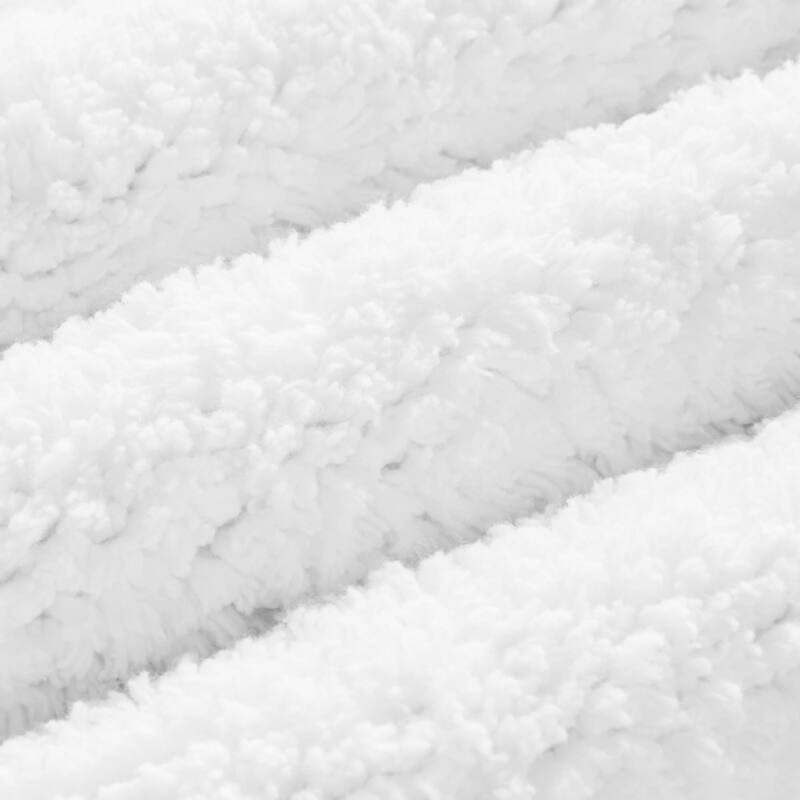 1 PCS 17x24" Cotton Tufted 3000 GSM Reversible Bath Rug White